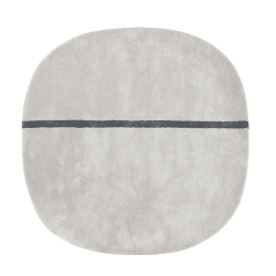 Image showing the Oona Rug, L140 x W140cm, Grey product.