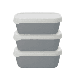 Image showing the Natural Elements Eco-Friendly Biostorage Box Set of Three, 600ml product.
