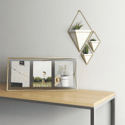 Image showing the Prisma Photo frame, 48 x 23 x 8cm, Matte Brass product.