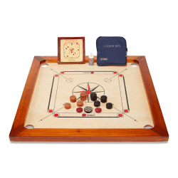 Image showing the Premium Junior Carrom Board Set product.
