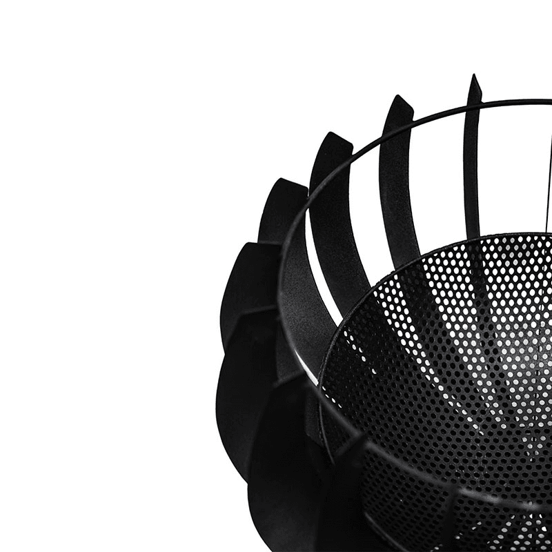 Solis Firebowl, H30 x W50cm, Black