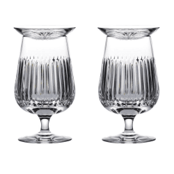 Image showing the Connoisseur Aras Set of 2 Rum Snifters and Tasting Cap, 240ml, Clear product.