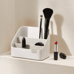 Image showing the Viva Tiered cosmetic organiser, Shell product.