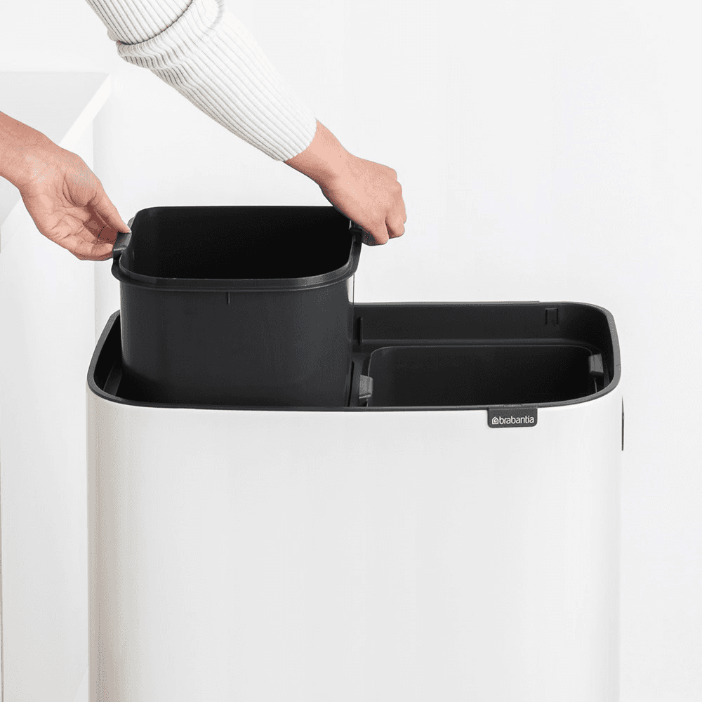 Bo Hi touch bin, 30 litre, White
