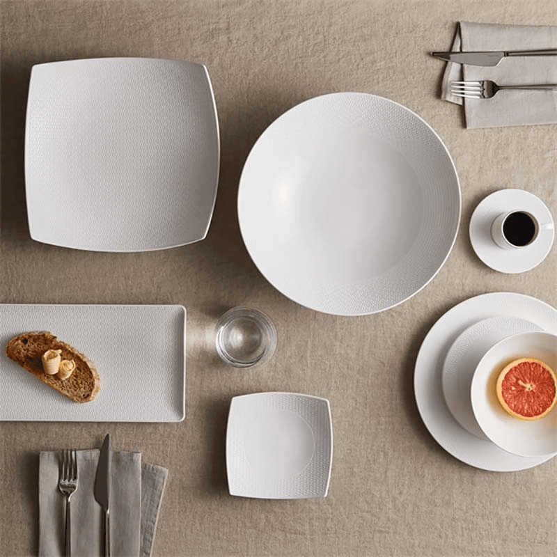Gio 12 Piece Dinnerware Set, White