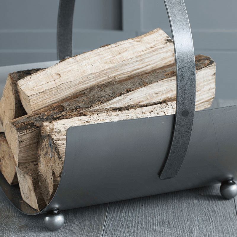 Lodge Round Log Carrier, D35cm, Steel