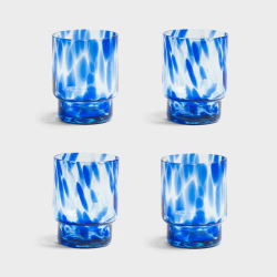 Image showing the Tortoise Set Of 4 Glasses, 300ml, Blue product.