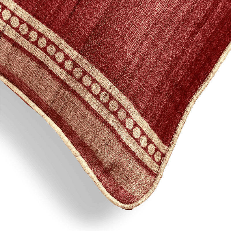 Longshan Cushion Cover, 60 x 35cm, Blood Orange