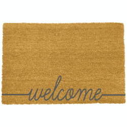 Image showing the Welcome Doormat, L60 x W40 x H1.5cm, Grey product.