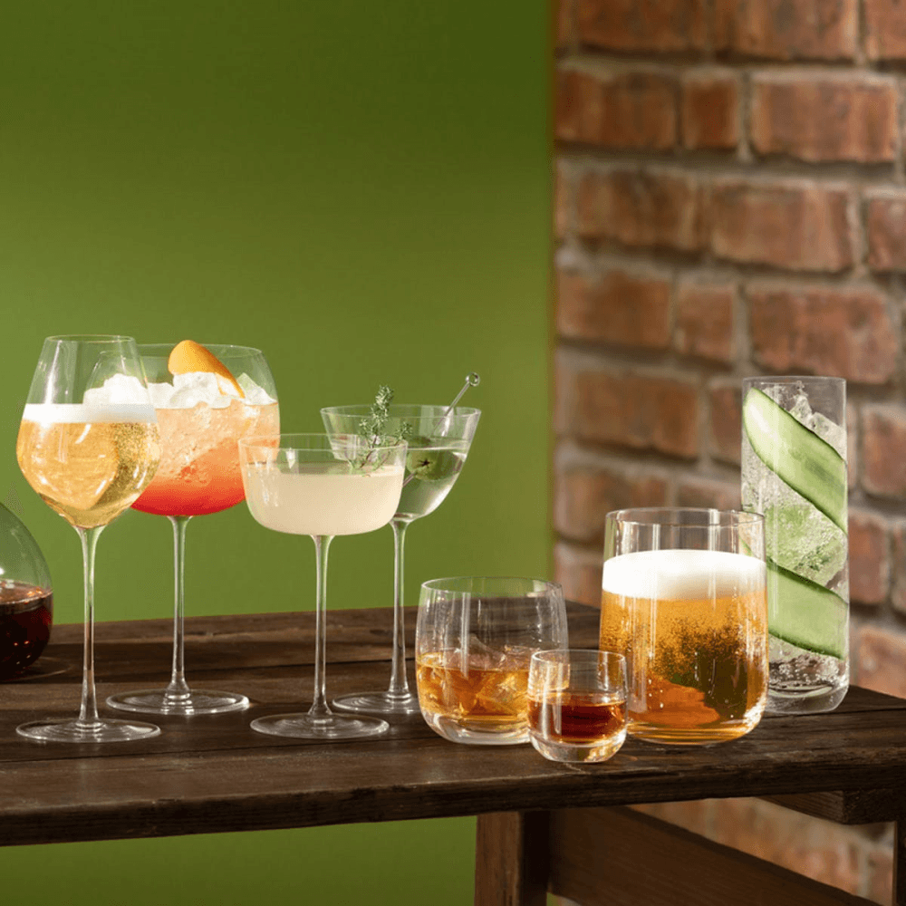 Borough Set of 4 pilsner glasses, 440ml, clear