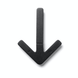 Image showing the Arrow Hanger, Black, Black product.