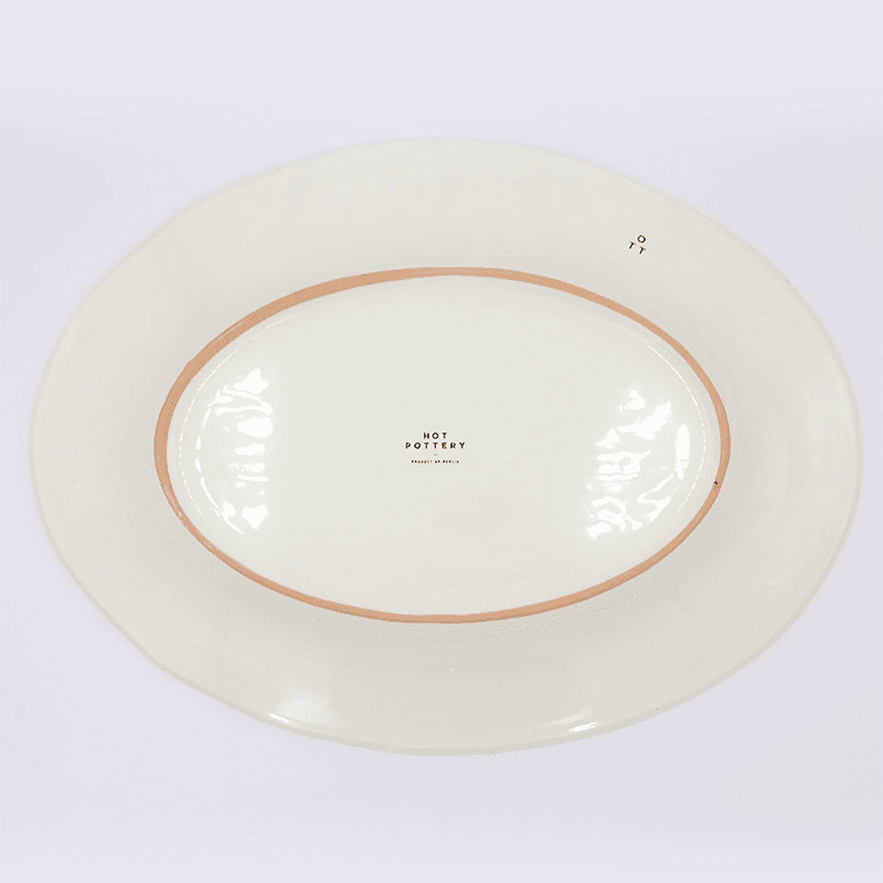 Splatter Serving Platter, 44cm, Cranberry