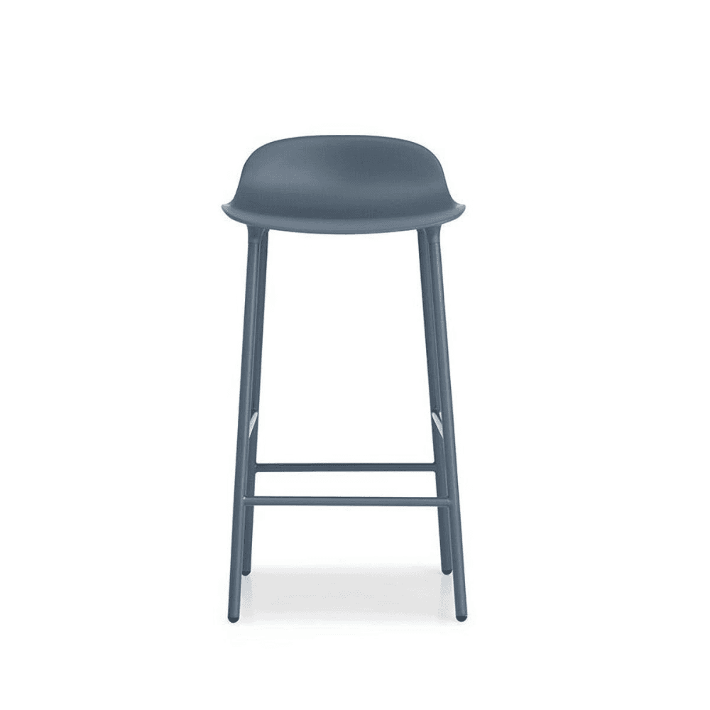 Form Bar stool, L44 x H87 x D44cm, Blue