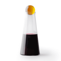 Image showing the Fia Carafe, D12 x H25cm, Clear And Amber product.