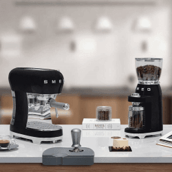 Image showing the 50's Style Espresso Coffee Machine, Black product.