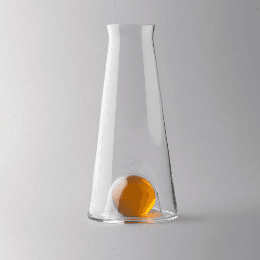 Fia Carafe, D12 x H25cm, Clear And Amber