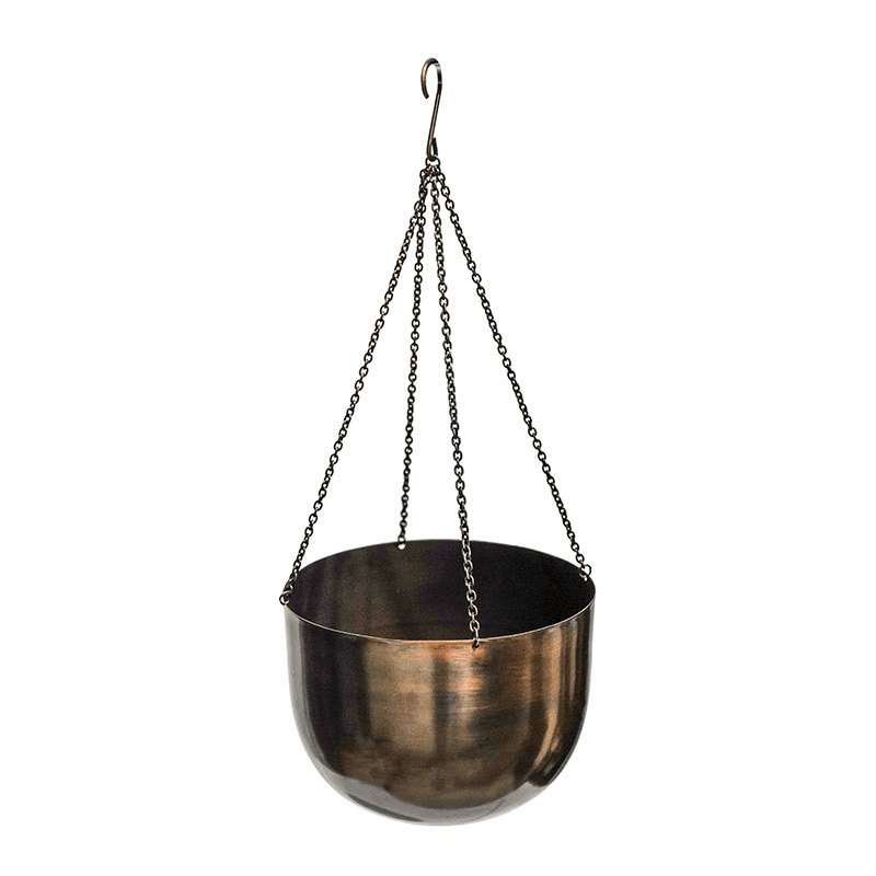 Mayfair Indoor Hanging Planter, H21 x D30cm, Brown