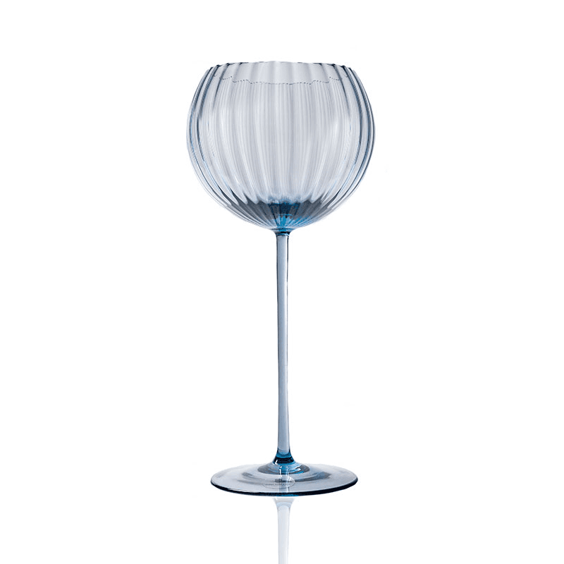 Lyon Set of 2 Red Wine Glasses, 580ml, Blue Smoke