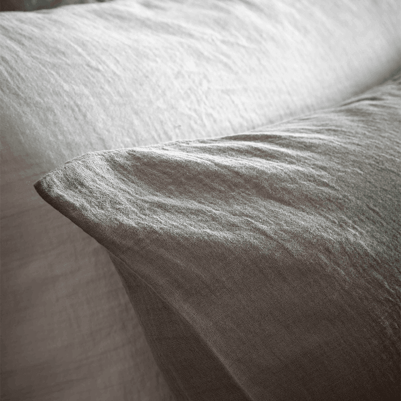 Organic Retreat Duvet Set, Super King, Soft Grey