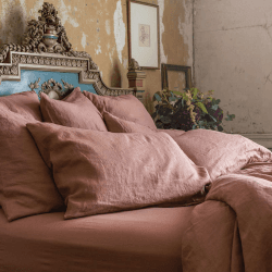 Image showing the Linen Pillowcase Pair, Super King, Warm Clay product.
