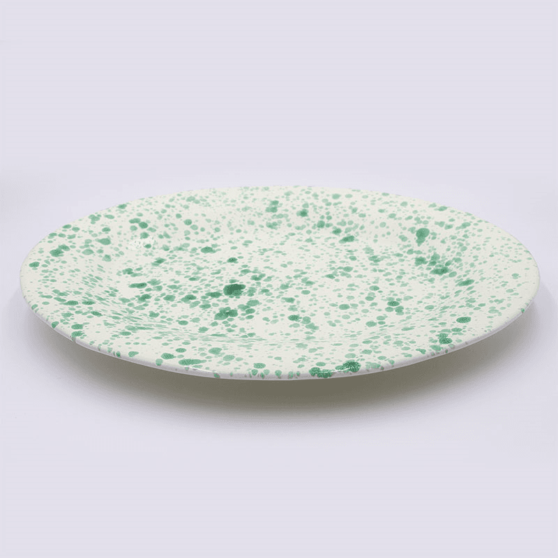 Splatter Serving Platter, 44cm, Pistachio