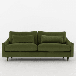 Image showing the Model 07 Velvet 3 Seater Sofa, Vine product.