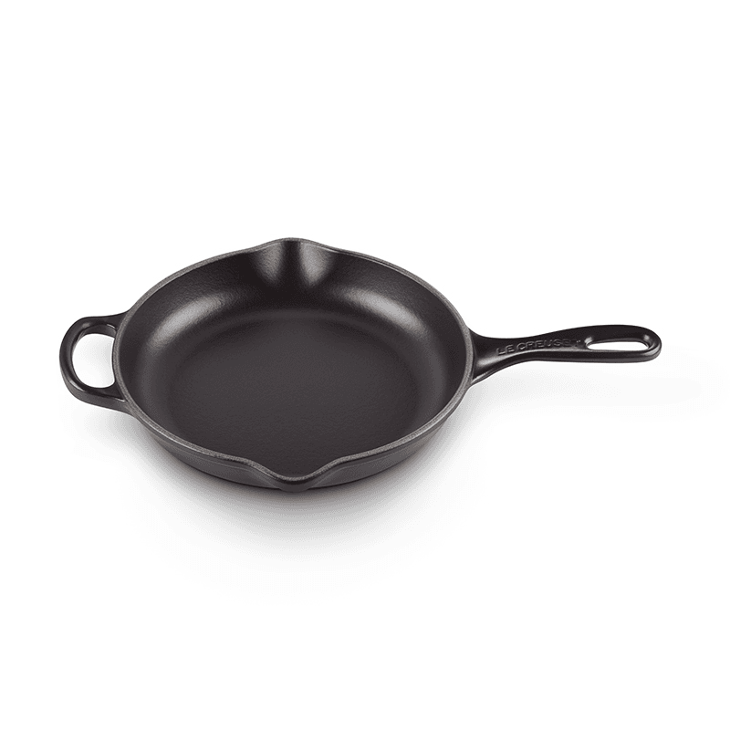 Signature Cast Iron Round skillet, 23cm, Satin Black