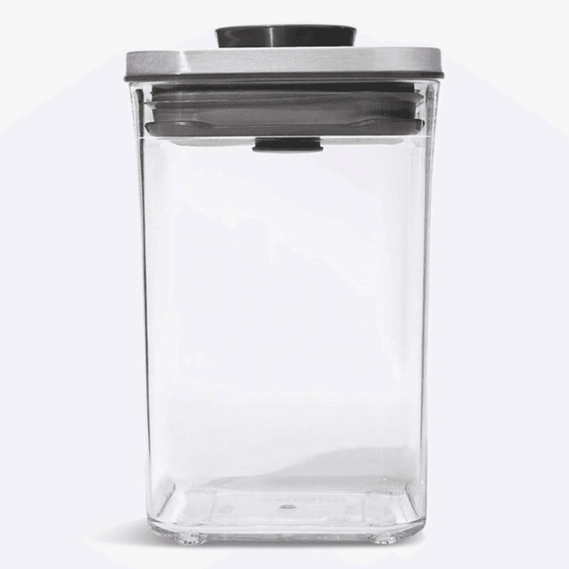 Good Grips Pop Small Square Storage Container, 1L, Grey