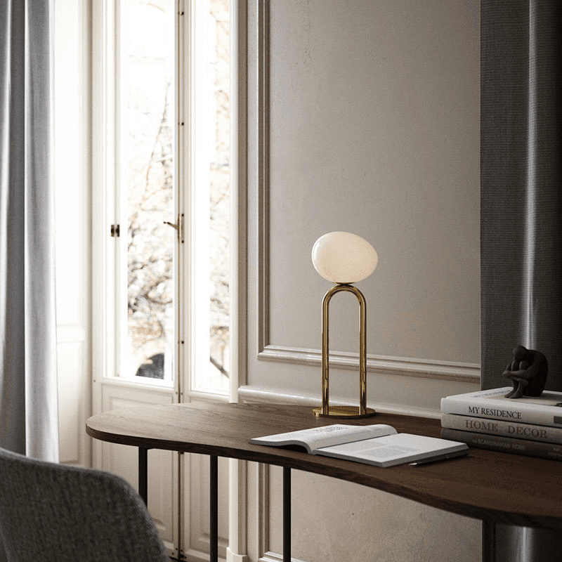 Shapes Table Lamp, H47cm, Brass