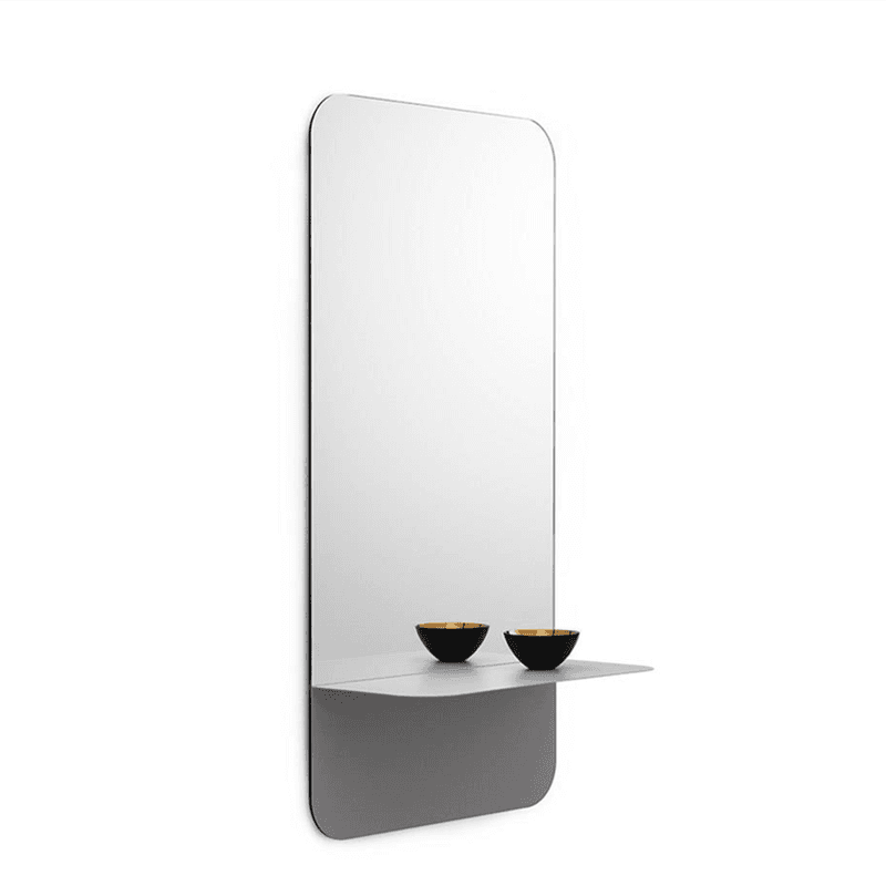 Horizon Mirror, H80 x D17cm, Grey