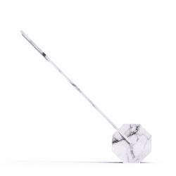Image showing the Octagon Desk light, L8.5 x W4 x H38cm, White Marble product.