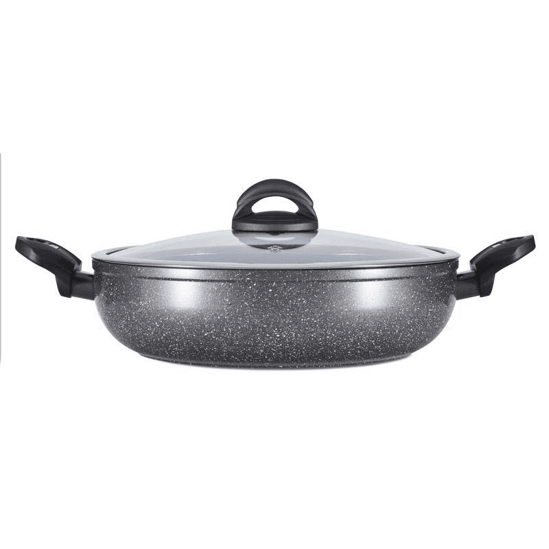 Cerastone Low Casserole Graphite, 30cm, Grey