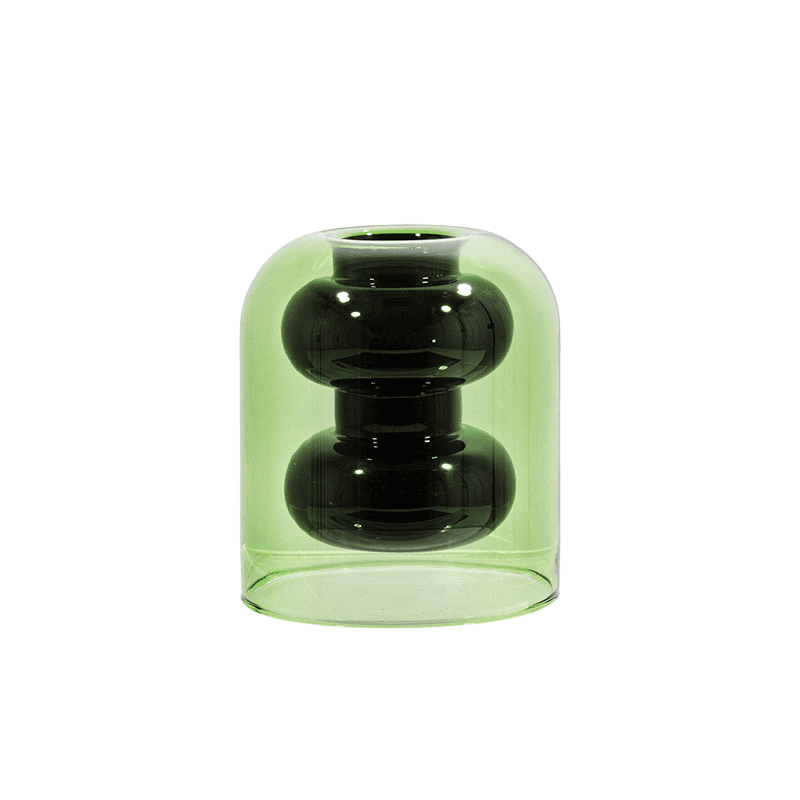 Bump Short Vase, H12.5cm, Black