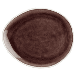 Image showing the Vie Naturelle Medium Plate, W19.5cm x D16.3cm, Aubergine product.