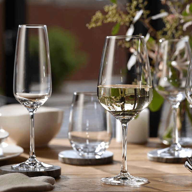 Vivo Voice Set of 4 White Wine Glasses, 280ml, Clear