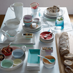 Image showing the 1815 Brights Set of 4 plates, 23cm, Mixed Colours product.