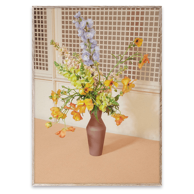 Blomst 06 Art Print, 50 x 70cm, Beige