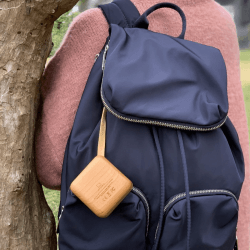 Image showing the Mi Square Pocket speaker, 95g, Bamboo product.
