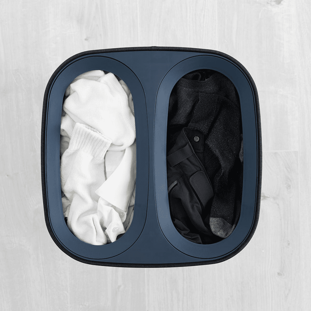 Tota Easy-Empty Laundry Basket 60 Litre Black