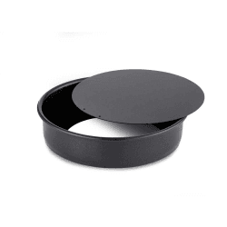 Image showing the Precision Plus Loose Base Deep Cake Tin, 18cm, Black product.