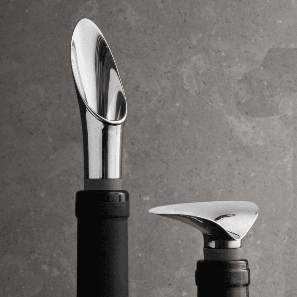 Wine pourer and wine stopper, Stainless Steel