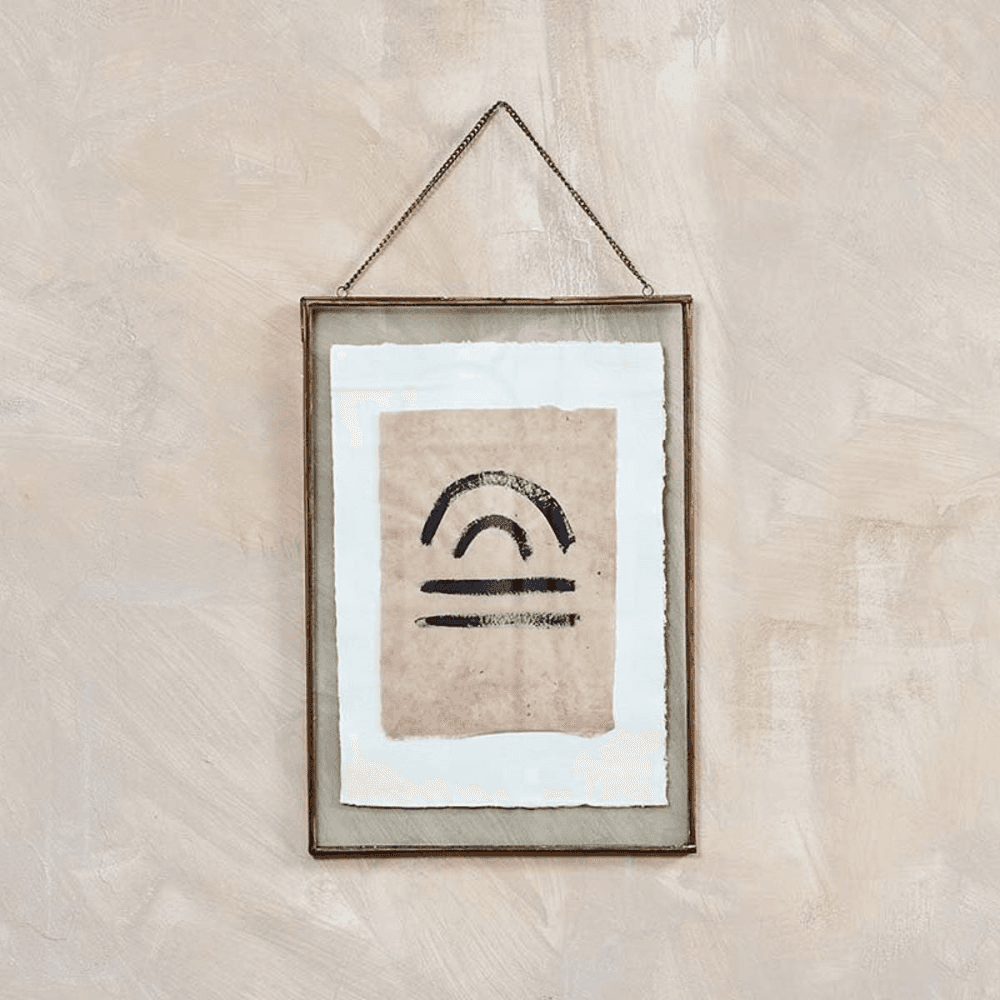 Kiko Rectangle Portrait Frame, H50 x W35cm, Antique Brass