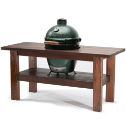 Image showing the Premium Mahogany Table for XL Big Green Egg product.