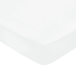 Image showing the Bob Plain Dye Fitted Sheet, King, White product.