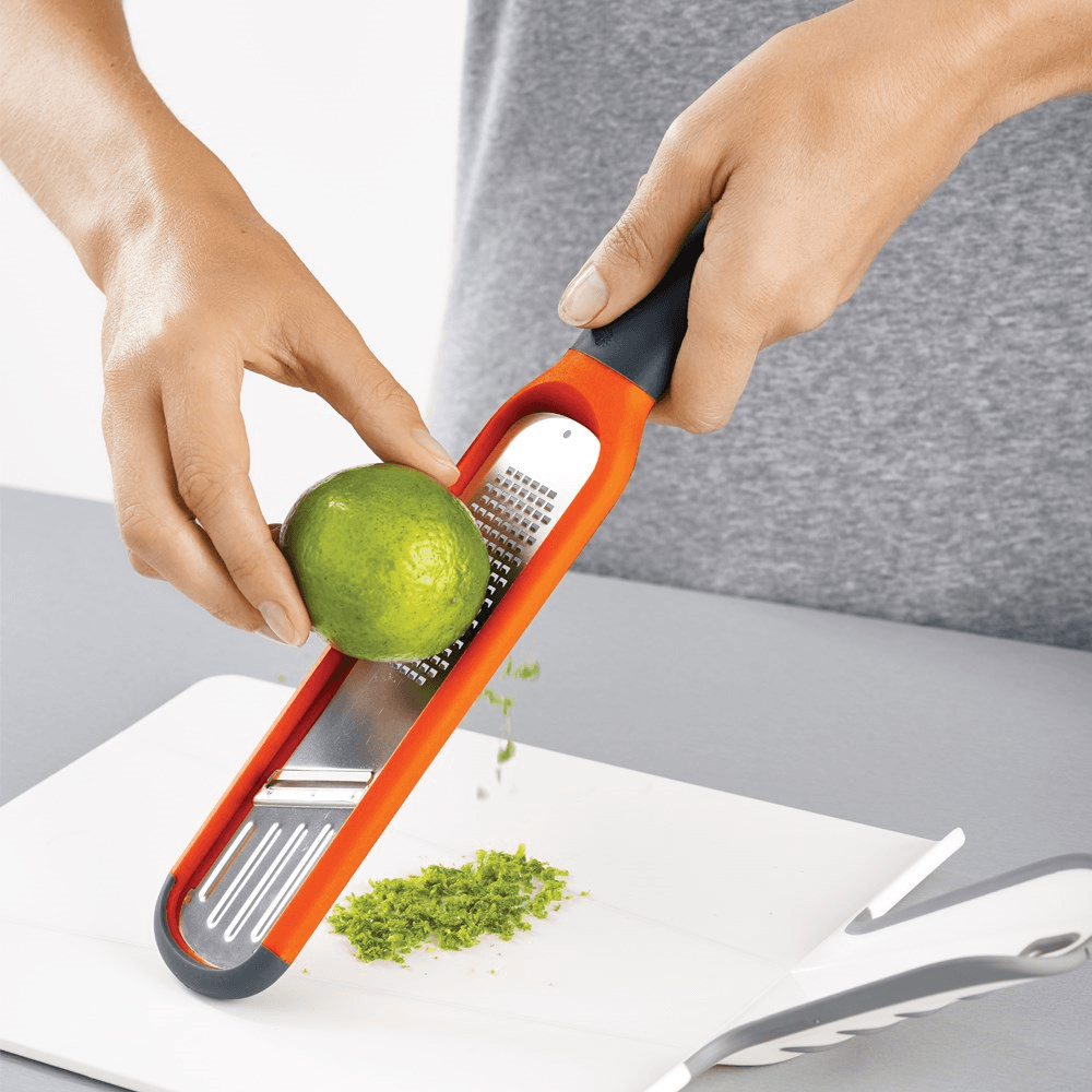 Handi-Grate 2-in-1 mini grater and slicer, Orange