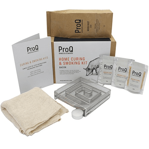 Bacon cold smoking & curing kit, White/Beige/Silver