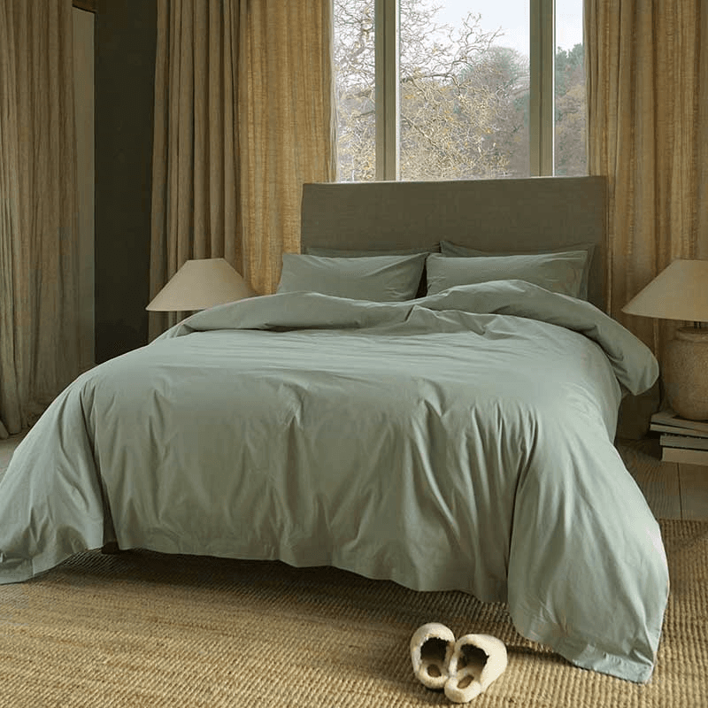 The Original 300 Thread Count Sateen Pair of Pillowcases, Standard, Sage Green