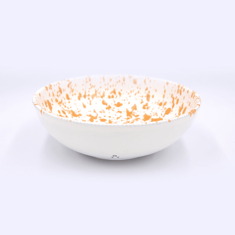 Splatter Pasta Bowl, D20cm, Burnt Orange