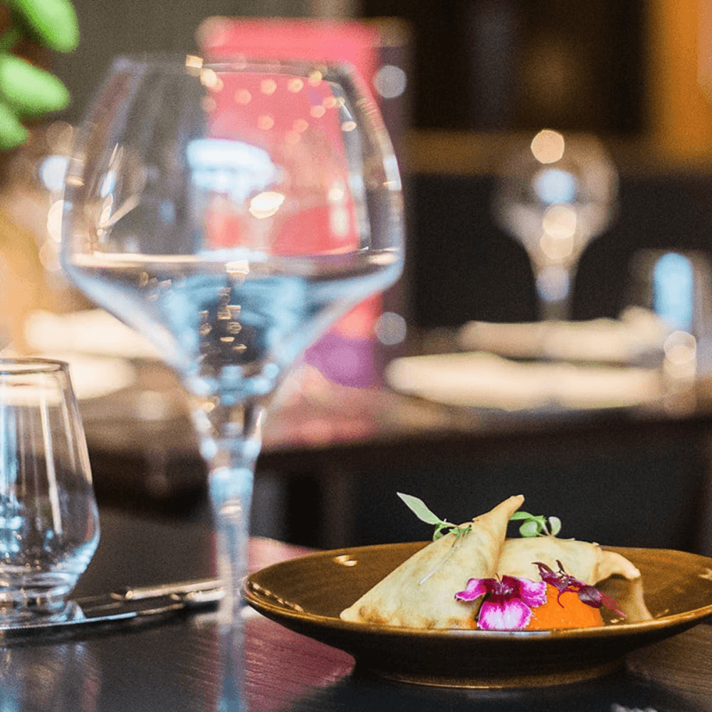 Six Course Contemporary Indian Tasting Menu with Wine Flight for Two at Michelin Recommended Asha's, Manchester