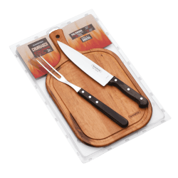 Image showing the Barbecue Set, Rounded Board, 3 Piece product.